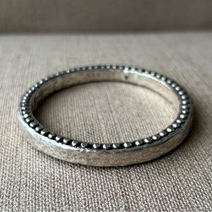 Simon Sebbag Hammered Bead Bracelet Cuff Bangle